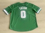 Maillot de Basket #0 Tatum Boston Celtics M&N manche courte Vert